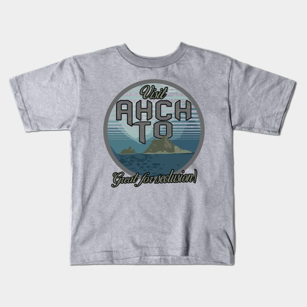 Visit Ahch-To! Kids T-Shirt by K-D-C-13